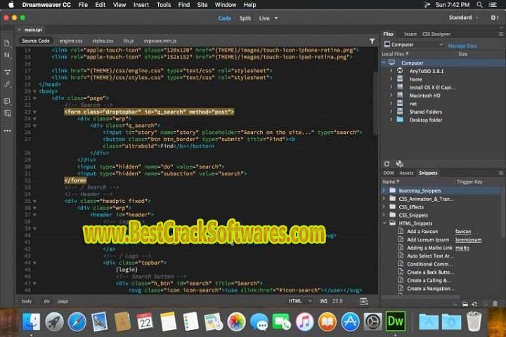 Adobe Dreamweaver CC 2018 v 18.1.0.10155 x 64 Free Download with Crack