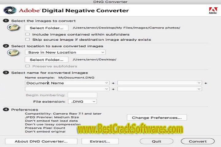 Adobe DNG Converter 15 macOS Free Download with patch