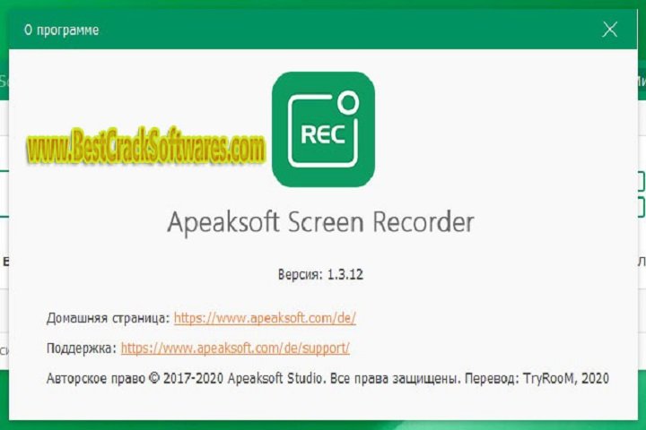 Apeak Soft Screen Recorder 2.2.20 Free Download