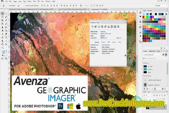Avenza Geographic Imager for Adobe Photoshop 6.6 Free Download with Patch