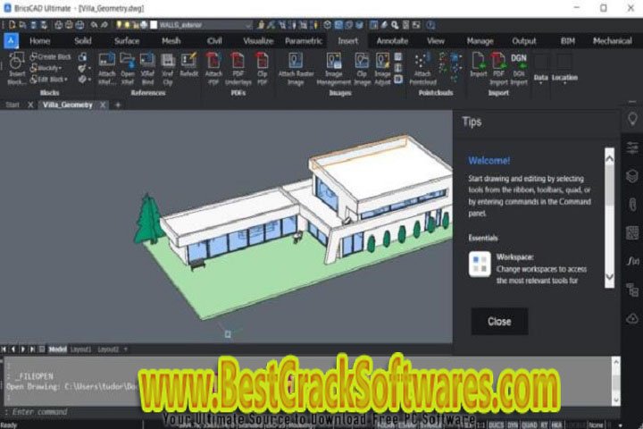 Bricsys Brics CAD Ultimate 22 x 64 Free Download with Crack