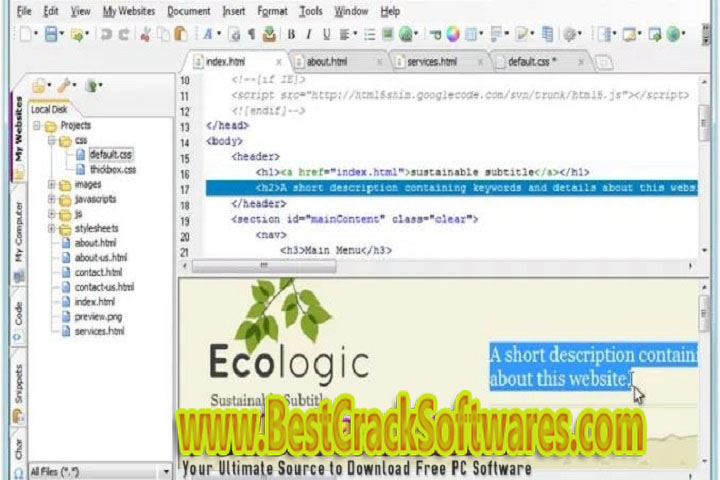 Coffee Cup HTML Editor 17 Free Download with Patch