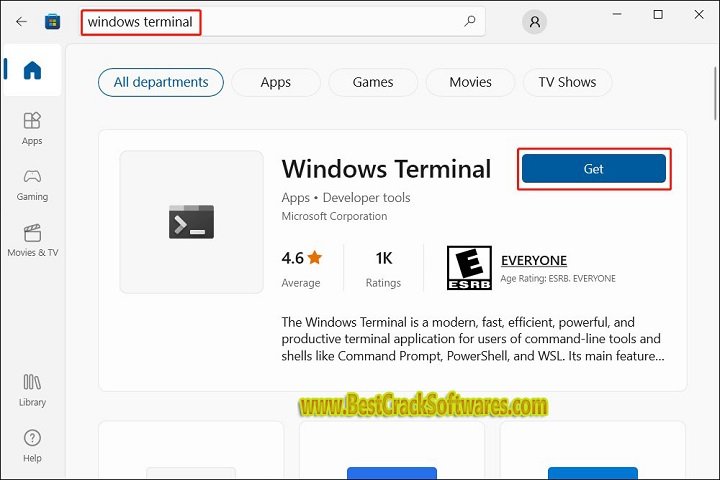 Microsoft Windows Terminal Win10 1.16.10261.0 Msixbundle Free Download 