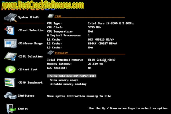 Pass Mark Mem Test 86 Pro 10.1 Build 1000 Free Download with crack