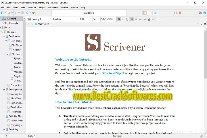 Scrivener 3.1.4.0 x 64 Free Download with crack