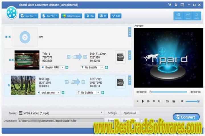 Tipard Mac Video Converter Ultimate 10 Free Download with Crack