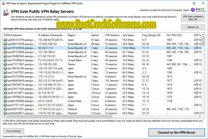 Vpn Gate Client v 4.41 9782 beta 2022.11.17 Free Download with Crack