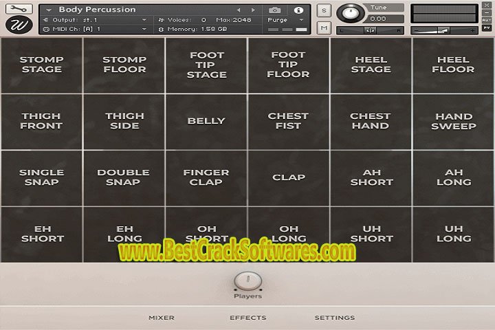 Waves factory Body Percussion 1.0 Free Download with Crack