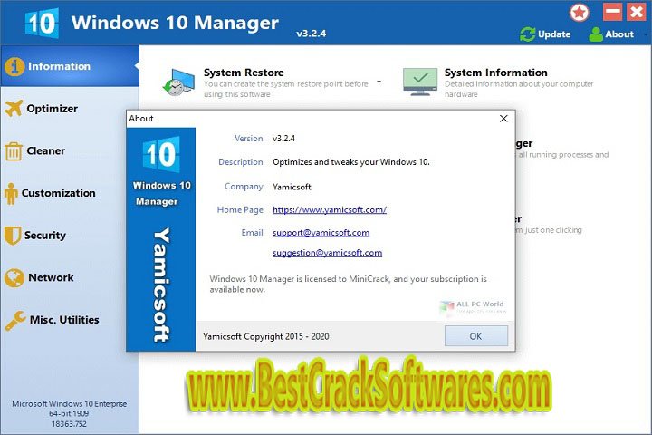 Yamic soft Windows 11 Manager x 64 Free Download with Crack