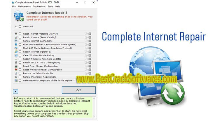 Complete Internet Repair 9.1.3.6099 Pc Software with crack