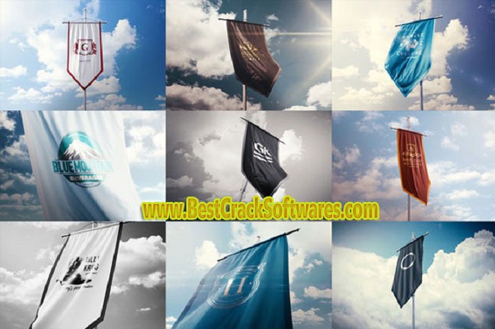 GraphicRiver 10 Realistic 3D Vertical Flags Mock Up 17555061 Pc Software with patch