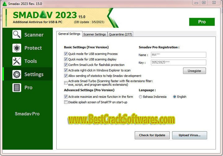 Smadav 2023 rev 1502 Pc Software with keygen