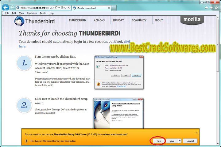 Thunder bird Setup 115.0.1 Software System Requirements