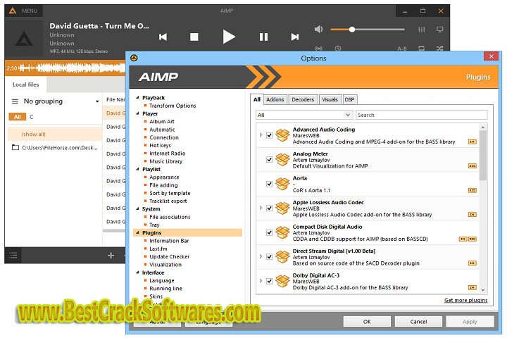 AIMP 5 x 64 Software Features