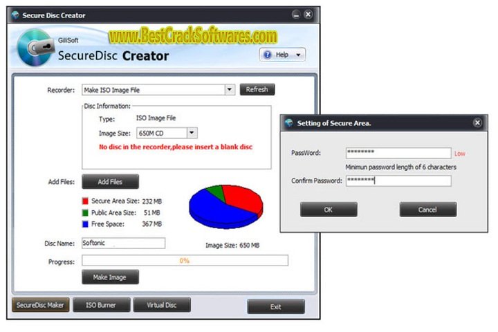 GiliSoft Secure Disc Creator V 8 4 PC Software