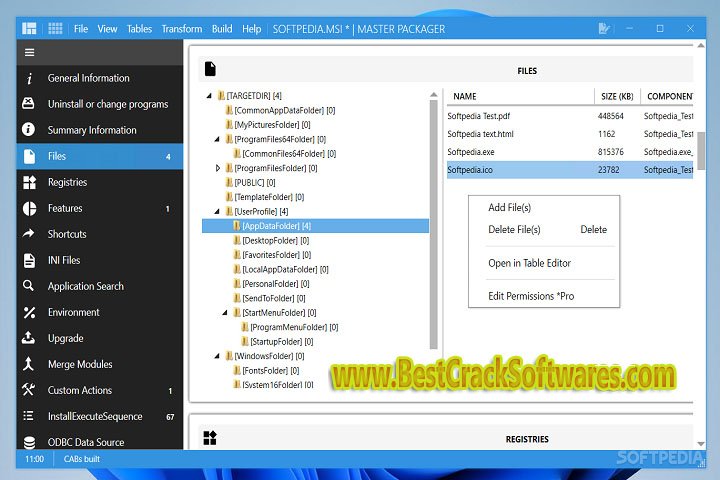 Master Packager 23.4.8599  Software Features