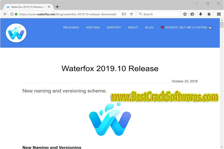 Water fox Setup G 5.1.12  Software Features