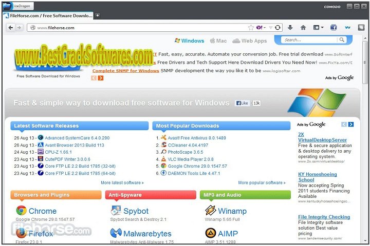 comodo dragon internet browser V 64 74 0 3729 157 PC Software