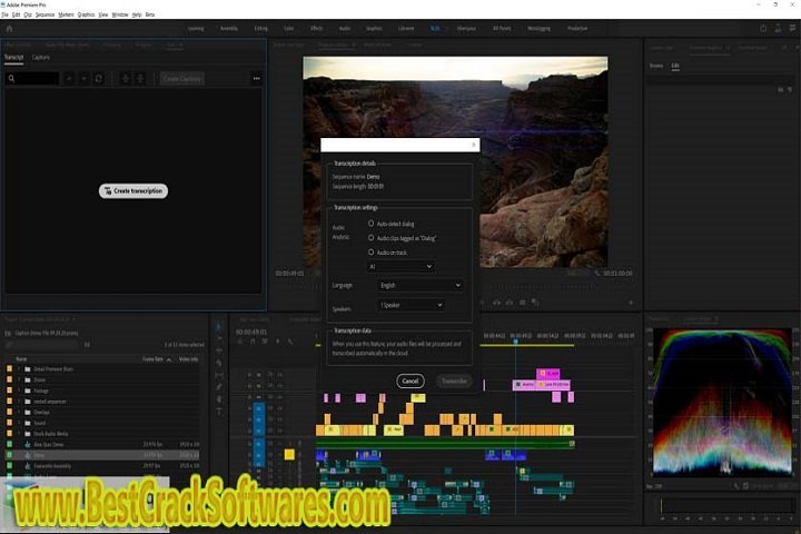 Adobe Speech to Text for Premiere Pro 2024 v12.0 PC Software with patch