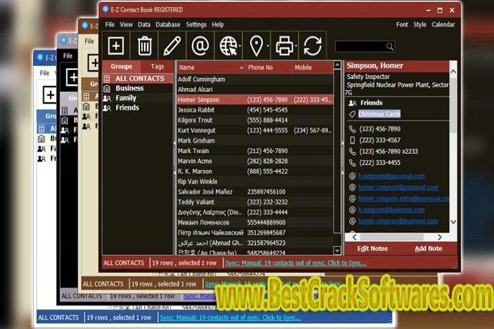 E-Z Contact Book 5.1.3.82 PC Software with patch