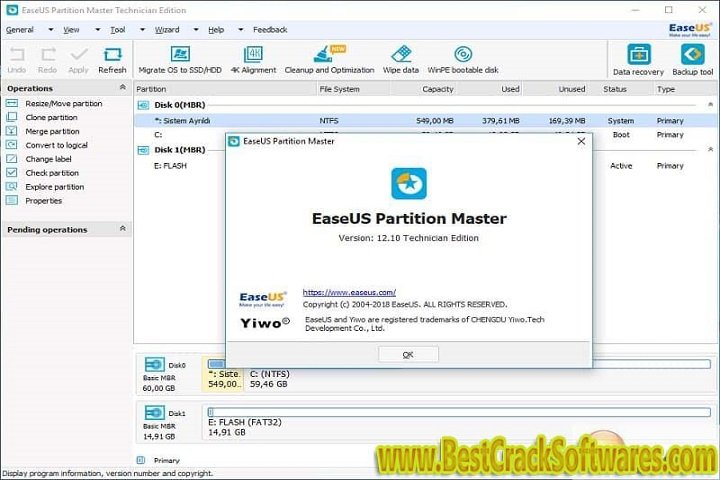 EaseUS Partition Master 18.0.20231213 PC Software with kygen