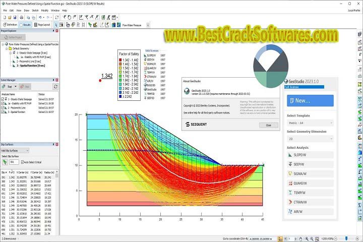 GEO SLOPE GeoStudio 2023 x 64 Free Download with Patch