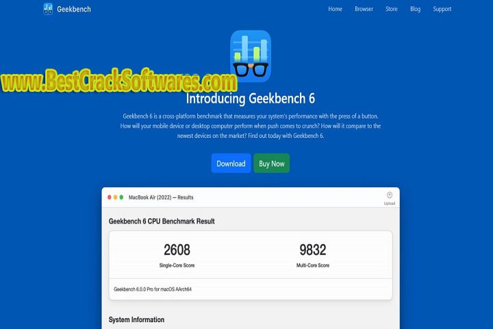 Geek bench Pro 6 x 6 Free Download with Crack