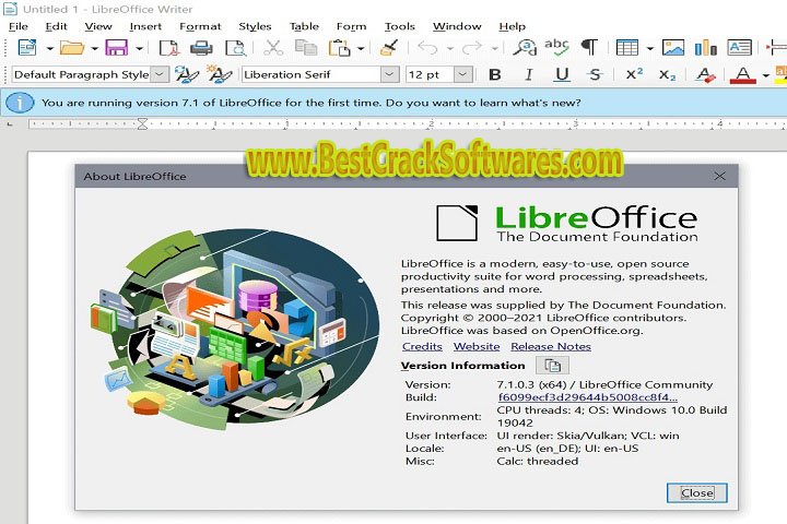 LibreOffice 7 x 64 Free Download with Crack