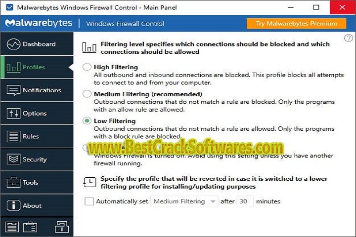 Malwarebytes Windows Firewall Control V 1.0 PC Software with patch